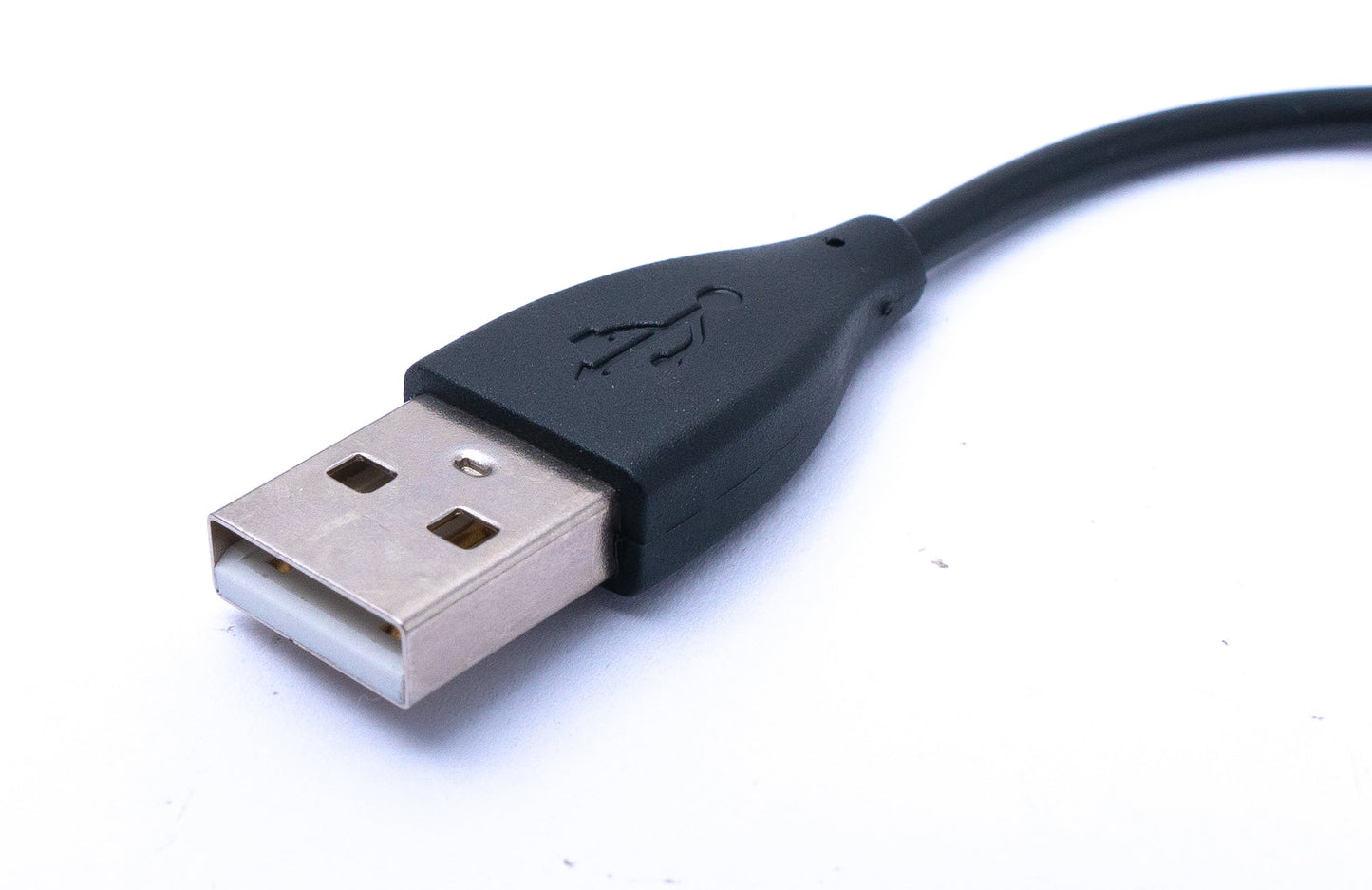 SYSTEM-S USB 2.0 Kabel 11 cm Ladekabel für Fitbit Flex Smartwach in Schwarz