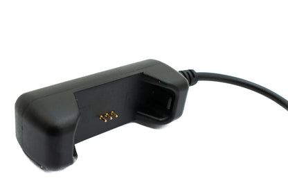 SYSTEM-S USB 2.0 Kabel 10 cm Ladekabel für Fitbit Flex 2 Smartwatch in Schwarz