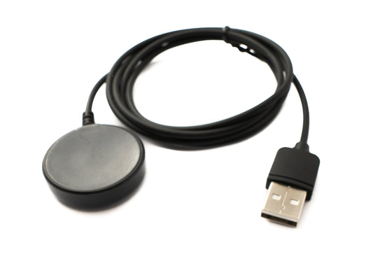 SYSTEM-S USB 2.0 cable 100 cm charging station for Galaxy Watch 5 4 3 Active 2 1 in black 