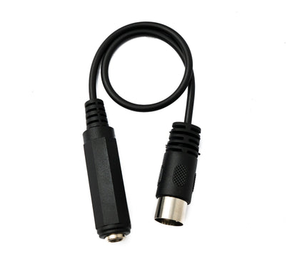 SYSTEM-S Audio Cable 30 cm DIN 5-pin plug to 6.35 mm TRS jack socket AUX