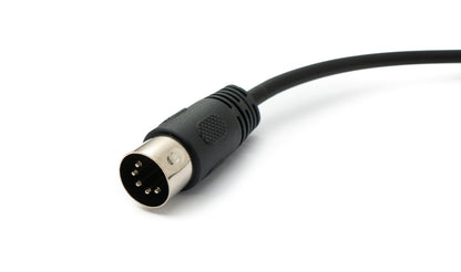 SYSTEM-S Audio Cable 150 cm XLR 3-pin socket to DIN 5-pin plug in black