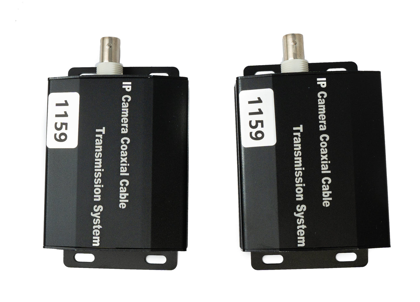 SYSTEM-S UTP IP Transceiver Set LAN RJ45 zu BNC Koaxialkabel in Schwarz