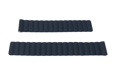 SYSTEM-S 20 mm silicone magnetic strap for Smartwatch in black