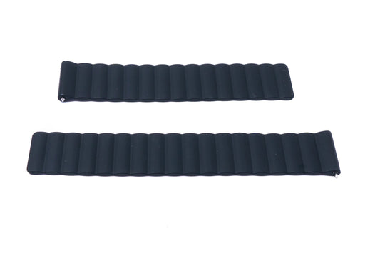 SYSTEM-S 20 mm silicone magnetic strap for Smartwatch in black