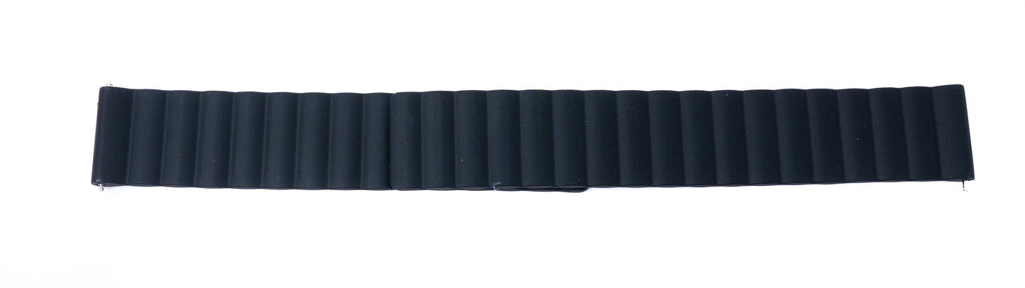 SYSTEM-S 20 mm silicone magnetic strap for Smartwatch in black