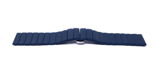 SYSTEM-S 20 mm PC strap with butterfly clasp for Smartwatch in blue