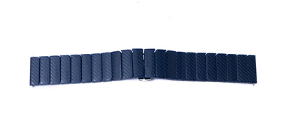 SYSTEM-S 20 mm PC strap with butterfly clasp for Smartwatch in blue
