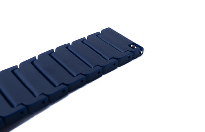 SYSTEM-S 20 mm PC strap with butterfly clasp for Smartwatch in blue
