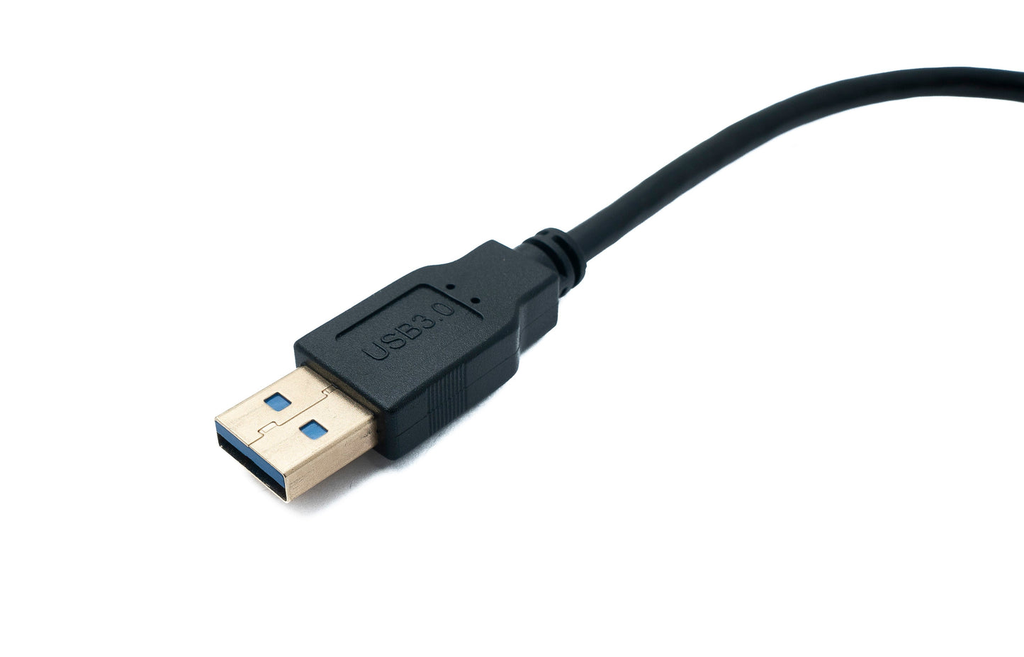 SYSTEM-S USB 3.1 cable 30 cm Type C plug to 3.0 A plug angled left right angled