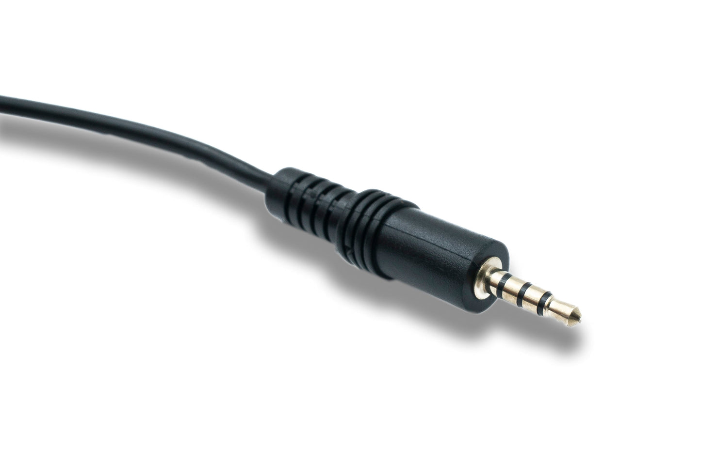 SYSTEM-S Audio Klinke Kabel 100 cm 3,5 mm TRRS Stecker zu Stecker Winkel AUX Schwarz