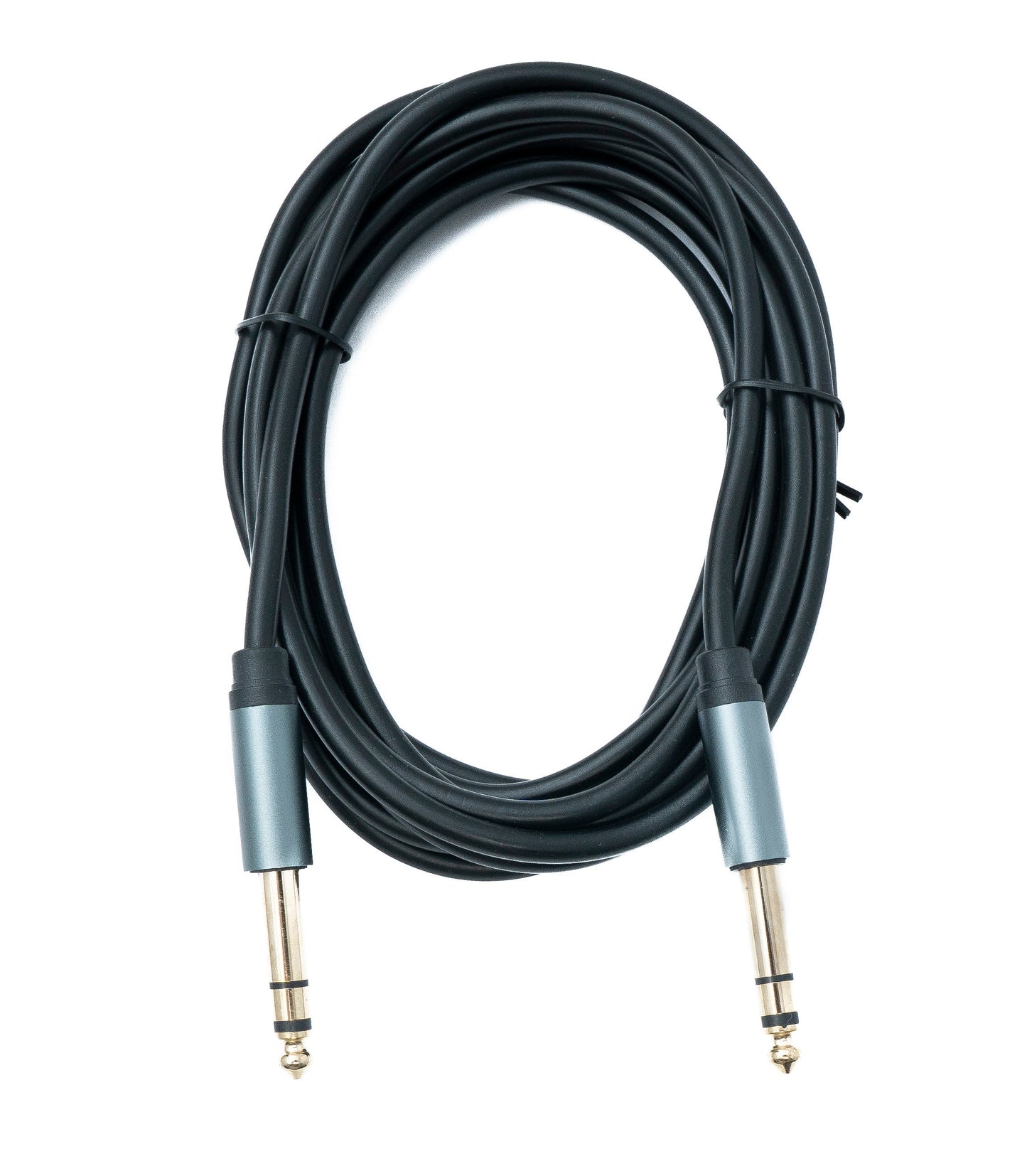 SYSTEM-S Audio Klinke Kabel 3 m AUX 6,35 mm 3 polig TRS Stecker zu Stecker Adapter