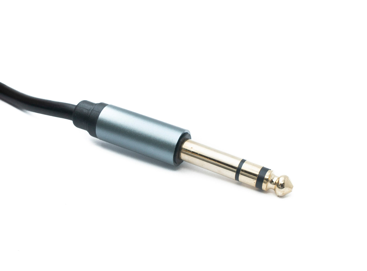 SYSTEM-S Audio Klinke Kabel 3 m AUX 6,35 mm 3 polig TRS Stecker zu Stecker Adapter