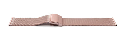 SYSTEM-S Armband Milanaise aus Metall fürFitbit Versa 2 1 Lite Smartwatch in Rosa