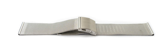 SYSTEM-S Milanese Metal Bracelet for Fitbit Versa 1 2 Lite Smartwatch in Grey