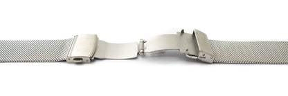 SYSTEM-S Milanese Metal Bracelet for Fitbit Versa 1 2 Lite Smartwatch in Grey