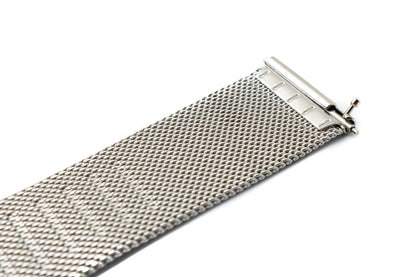 SYSTEM-S Milanese Metal Bracelet for Fitbit Versa 1 2 Lite Smartwatch in Grey