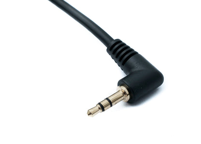 SYSTEM-S Audio Klinke Kabel 100 cm 3,5 mm 3 polig Stecker zu Stecker Winkel AUX