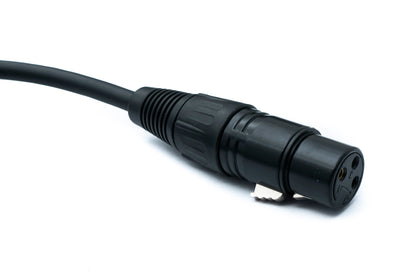 SYSTEM-S Audio XLR Kabel 100 cm 3 polig Buchse zu Klinke AUX 3,5 mm 3 polig TRS Stecker