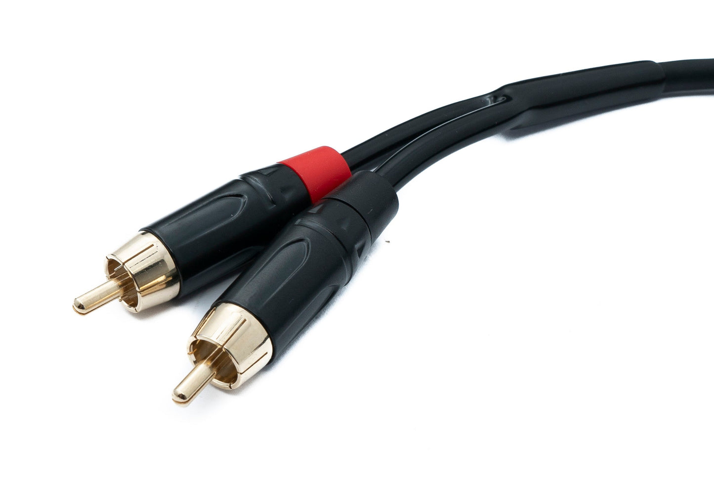 SYSTEM-S Audio Cinch 2 RCA Kabel 100 cm Stecker zu Klinke AUX 3,5 mm 3 polig Stecker