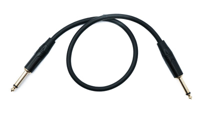 SYSTEM-S Audio Klinke Kabel 50 cm 6,35 mm 2 polig Stecker zu Stecker AUX