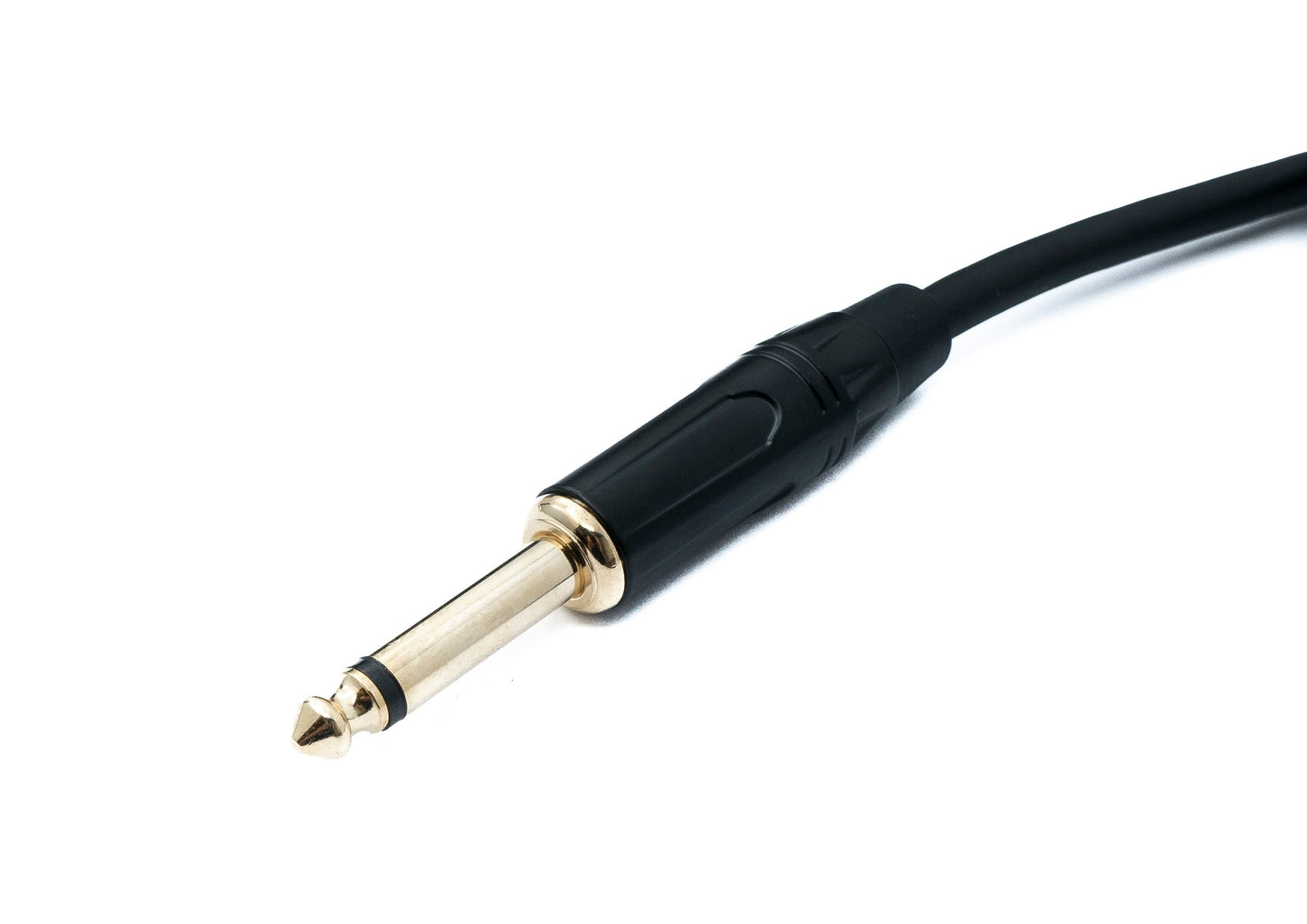 SYSTEM-S Audio Klinke Kabel 50 cm 6,35 mm 2 polig Stecker zu Stecker AUX