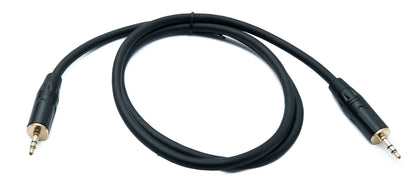 SYSTEM-S Audio Klinke Kabel 100 cm 3,5 mm 3 polig Stecker zu Stecker AUX