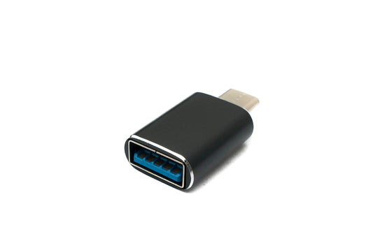 SYSTEM-S USB 3.1 Adapter Typ C Stecker zu 3.0 A Buchse 5 Gbit/s 100W in Schwarz