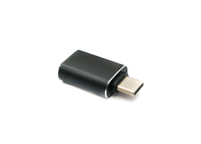 SYSTEM-S USB 3.1 Adapter Typ C Stecker zu 3.0 A Buchse 5 Gbit/s 100W in Schwarz