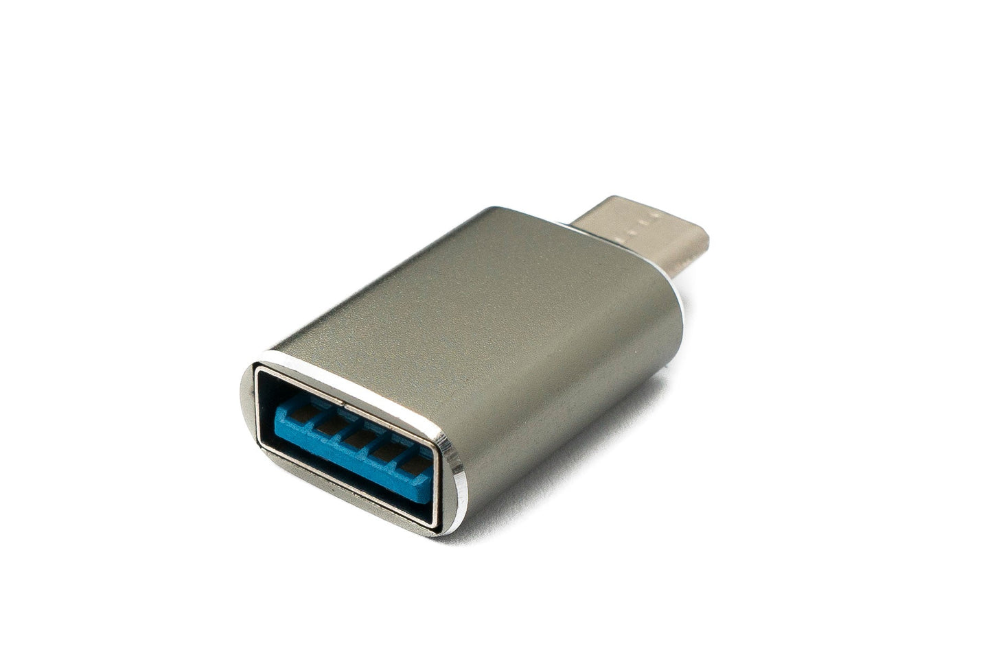 SYSTEM-S USB 3.1 Adapter Typ C Stecker zu 3.0 A Buchse 5 Gbit/s 100W in Anthrazit