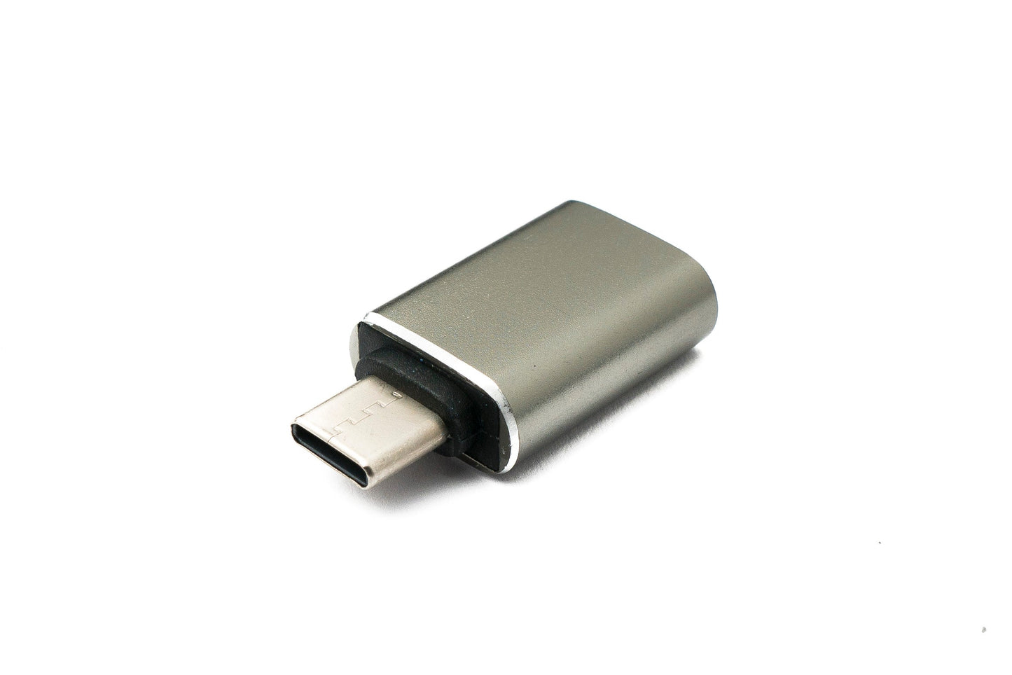 SYSTEM-S USB 3.1 Adapter Typ C Stecker zu 3.0 A Buchse 5 Gbit/s 100W in Anthrazit