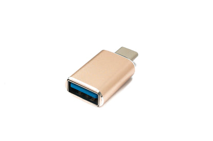 SYSTEM-S USB 3.1 Adapter Typ C Stecker zu 3.0 A Buchse 5 Gbit/s 100W in Rosa Gelb