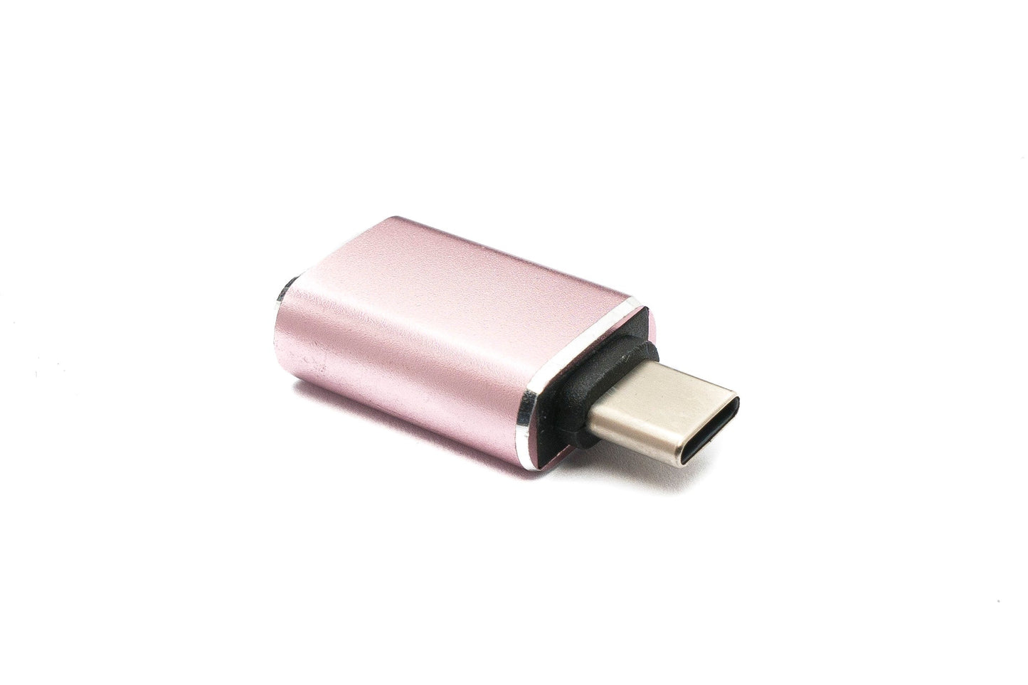 SYSTEM-S USB 3.1 Adapter Typ C Stecker zu 3.0 A Buchse 5 Gbit/s 100W in Pink