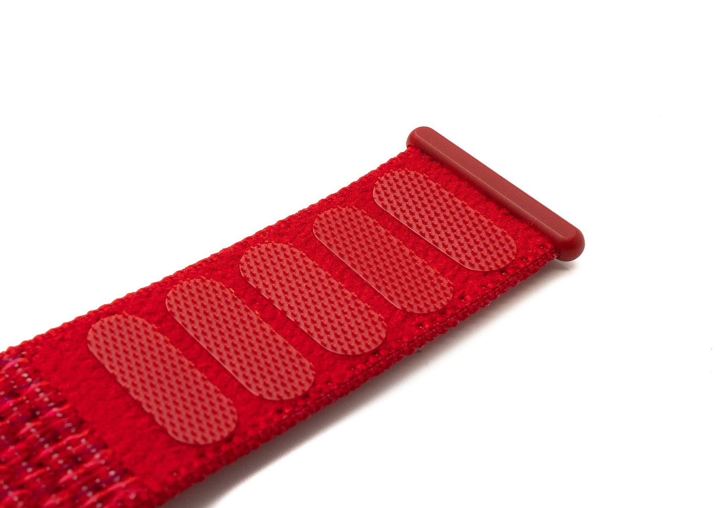 SYSTEM-S Armband 22 mm aus Nylon für Fitbit Versa 2 1 Lite in Rot
