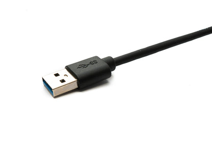 SYSTEM-S USB 3.2 Gen 1 Kabel 4m Typ C Stecker zu 3.0 Typ A Stecker Winkel Schwarz