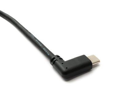 SYSTEM-S USB 3.2 Gen 1 Kabel 4m Typ C Stecker zu 3.0 Typ A Stecker Winkel Schwarz