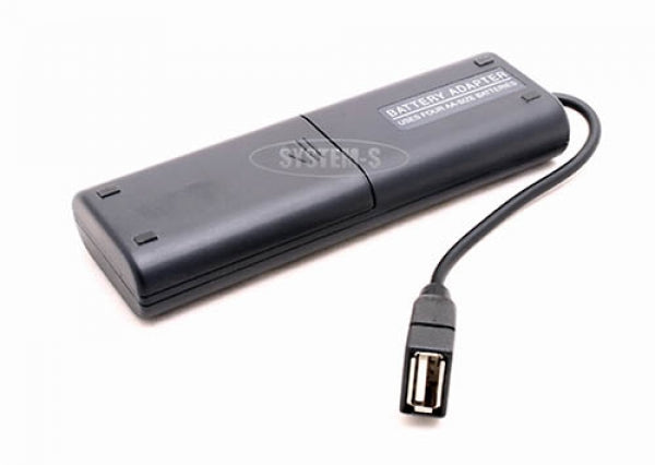 System-S Akku Ladeadapter via USB für AA Micro Batterien