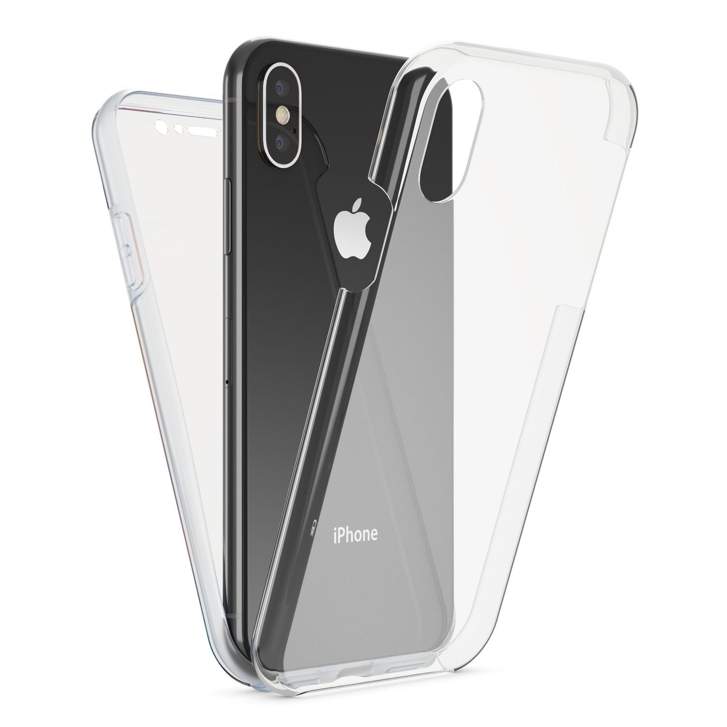 NALIA 360° Hülle für iPhone XS Max – Vorne & Hinten Schutz – 360GUARD (Full-Body Case) – Marke aus Berlin