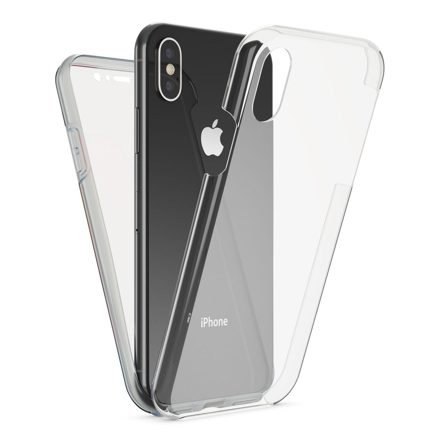 NALIA 360° Hülle für iPhone X / XS – Vorne & Hinten Schutz – 360GUARD (Full-Body Case) – Marke aus Berlin