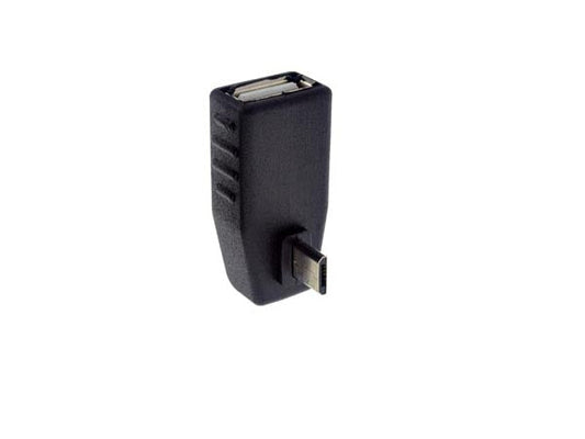 System-S OTG Adapter USB A Host zu micro USB Stecker Adapter 90° Winkel Stecker