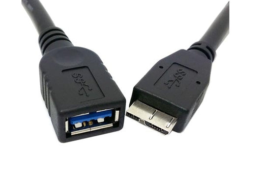 System-S Micro USB 3.0 OTG Host Adapter Kabel On-the-go 12 cm