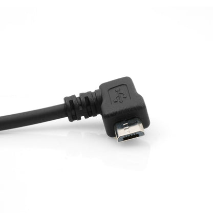 System-S Micro USB KFZ Auto Ladegerät Ladekabel mit 90° Winkelstecker Rechts 30 - 135 cm