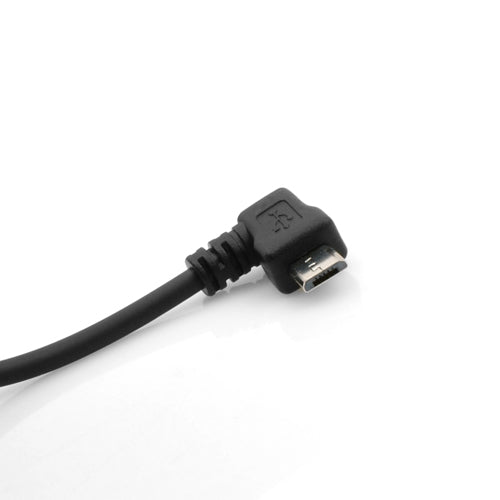 System-S Micro USB Netzteil Ladegerät mit 90° Winkelstecker Rechts & Spiralkabel 30 - 135 cm 2A