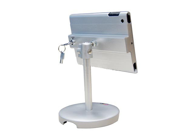 SYSTEM-S abschließbarer Anti- Diebstahl Halterung Messe Präsentations Tisch Display Ständer Haltearm Stand Mount Halter für iPad mini