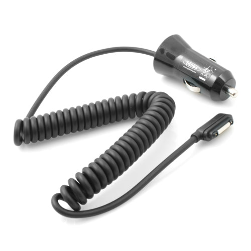 System-S Auto KFZ Ladegerät Zigarettenazünder USB Spiralkabel Ladekabel für Sony Xperia Z1 Xperia Z2 Compact