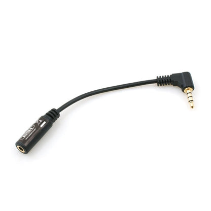 System-S 90° angled 3.5 mm jack 4-pin angle plug cable adapter 10 cm for mobile phone Samrtphone Tablet PC