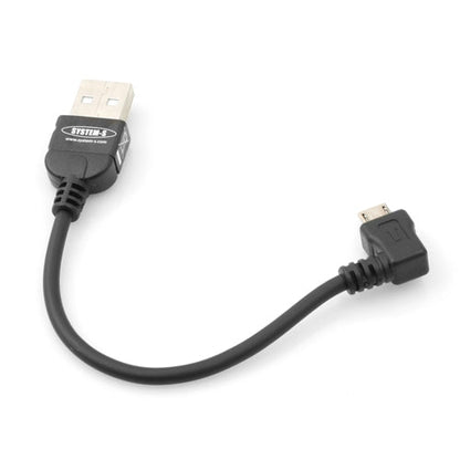 System-S 90° gewinkelt Micro USB Kabel Datenkabel Ladekabel 90 grad Winkelstecker 10 cm
