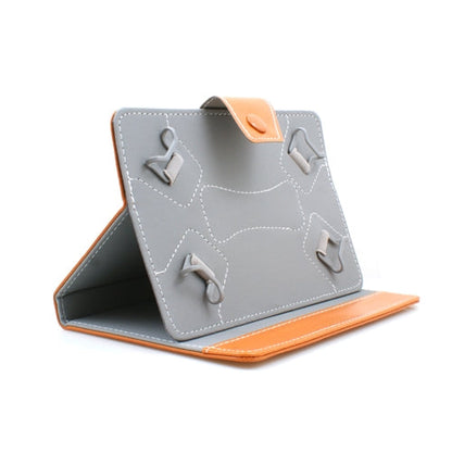 System-S 9” inch book-style case cover with holder stand function for Tablet PC eBook Reader in orange brown
