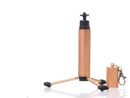 System-S Mini Stativ Halterung Tripod Schlüsselanhänger für Smartphones und Kameras