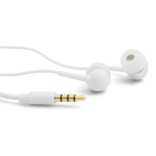 System-S Universal Inear Headset Headphones with Remote Control for Smartphone Mobile Phone Tablet PC in white