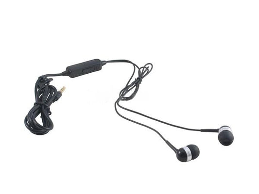 SYSTEM-S Stereo In-Ear Headphones 3.5 mm Jack AUX Volume Control in Black
